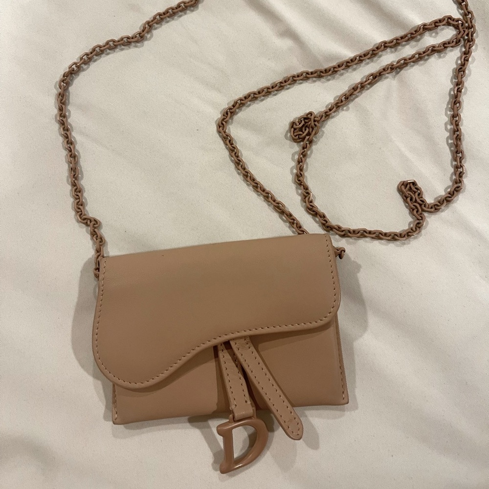 COPY - Dior nano saddle bag in pink